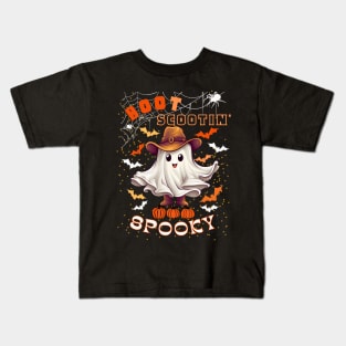 Boot Scootin Spooky | Ghost Cowboy Kids T-Shirt